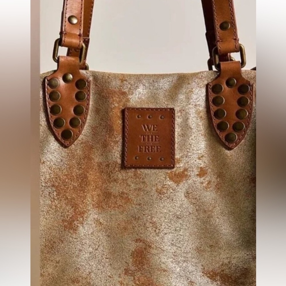 FREE PEOPLE We The Free Pyrite Augustine Tote Free People NWT - Picture 2 of 14